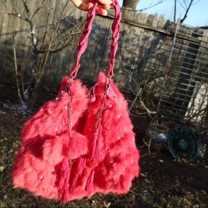 Nicole Lee furry purse